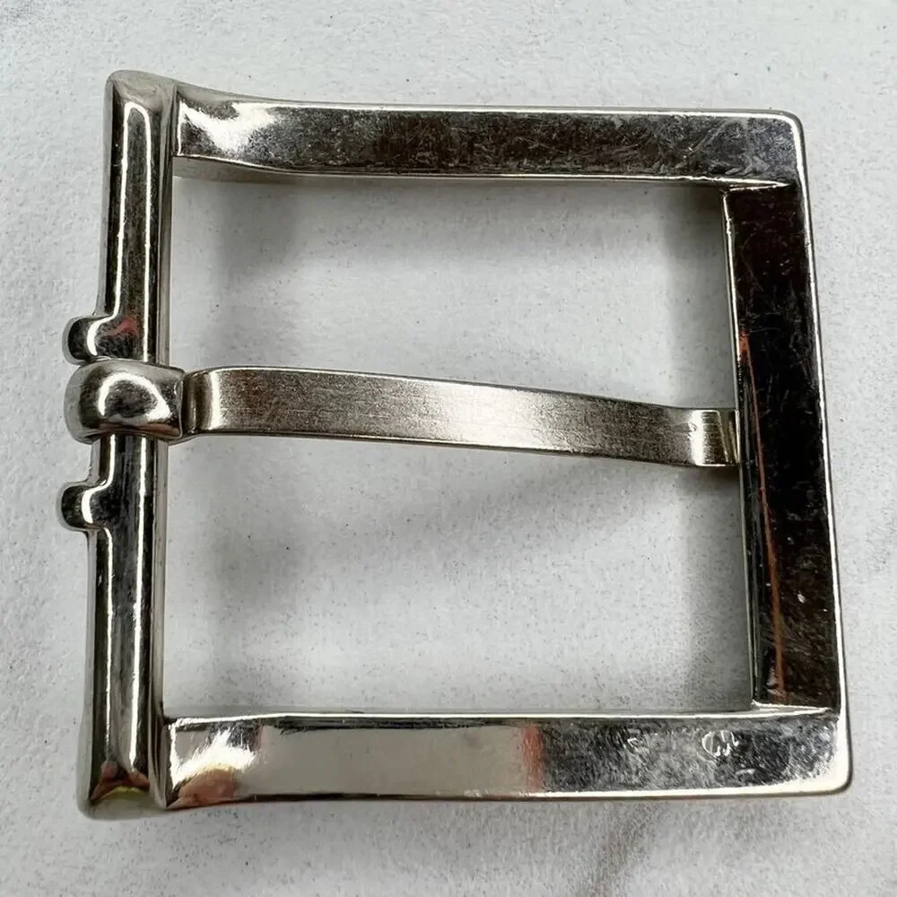 Silver Tone Simple Basic Belt Buckle